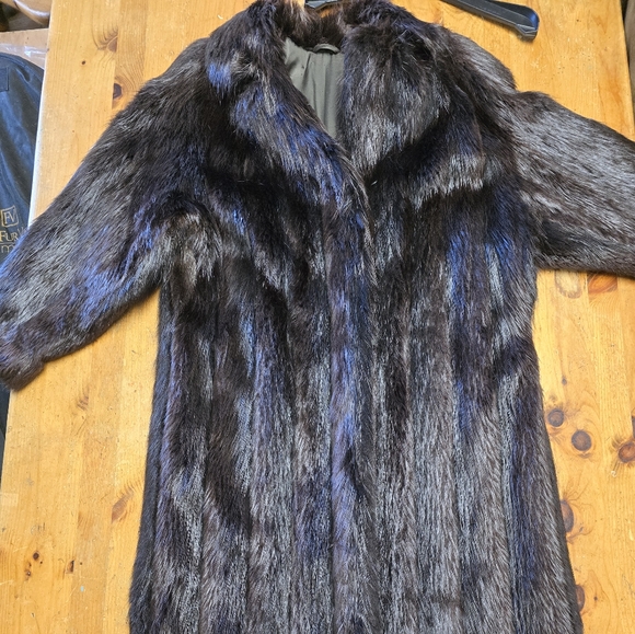 Full Length Beaver Fur Coat - Picture 1 of 4